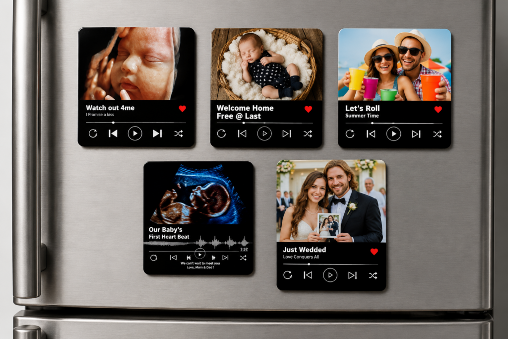 fridge music magnet