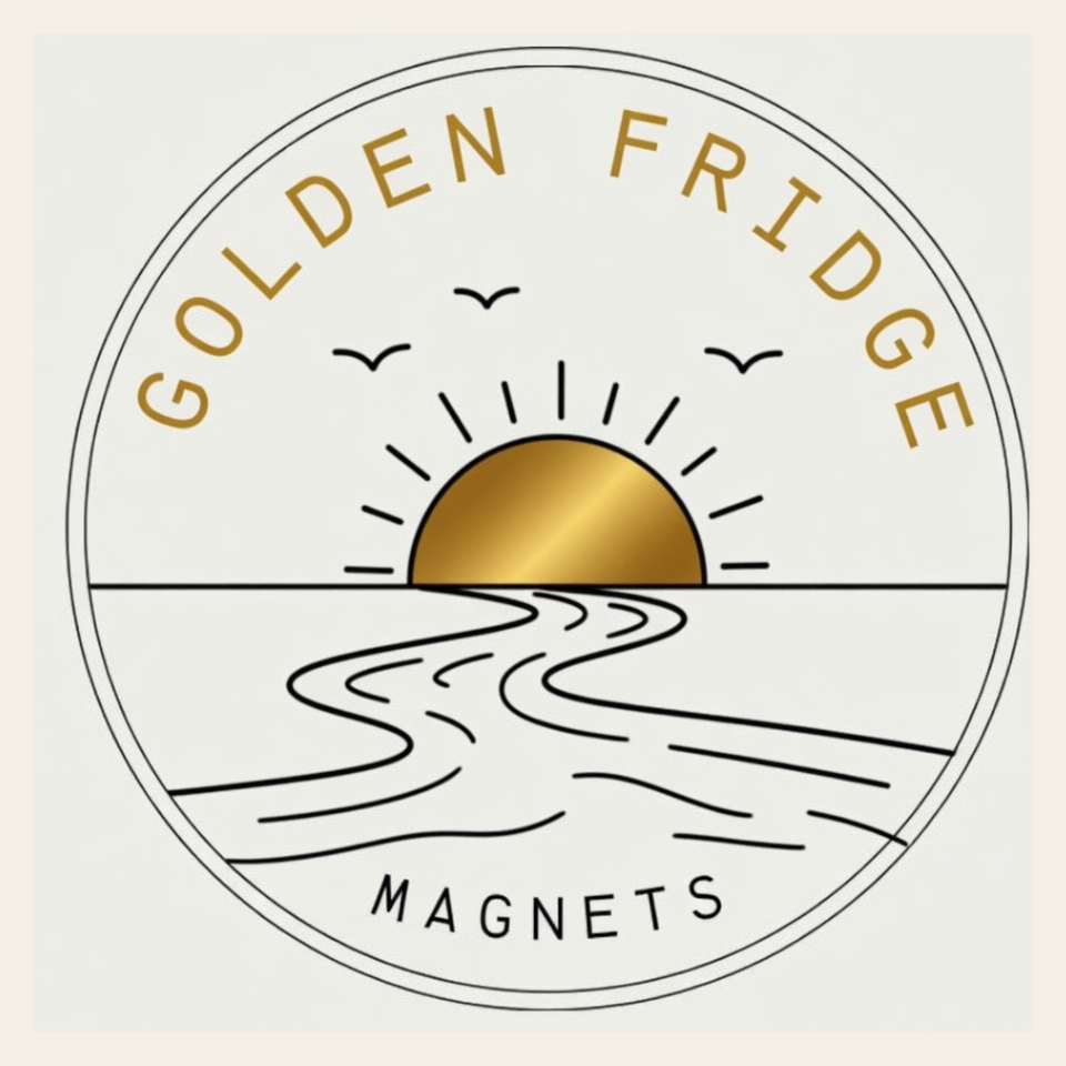 Golden Fridge Magnets